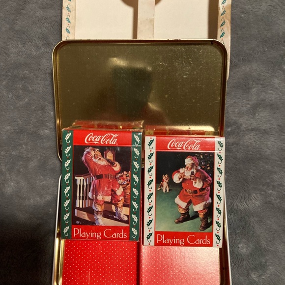 Santa Double Deck Coca-Cola Limited Edition Nostalgia Playing Cards Trademark - Picture 4 of 5